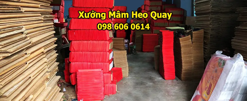 liên hệ xưởng sản xuất mâm heo Quốc Thịnh
