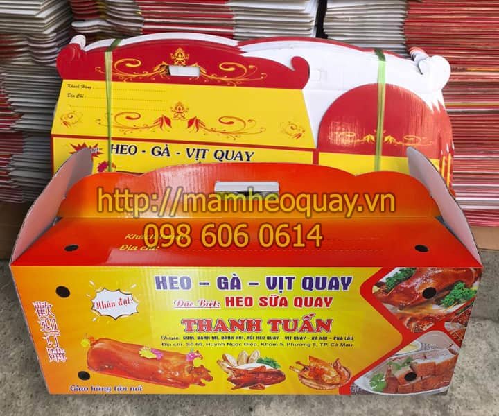 thùng heo quay giá tại xưởng